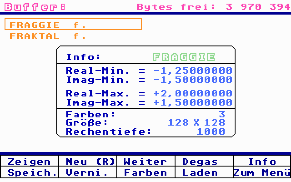 Fraktal atari screenshot